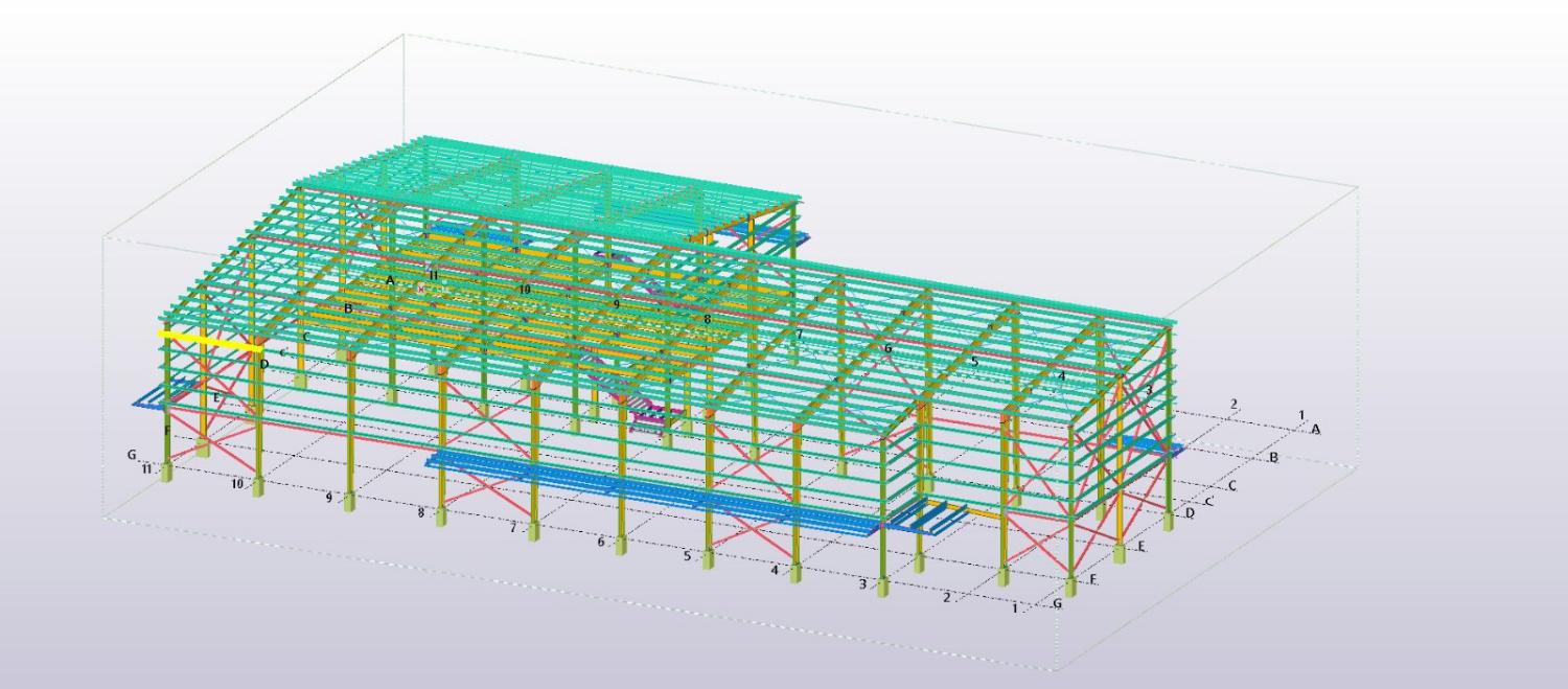 Extended Portal Frame Shed